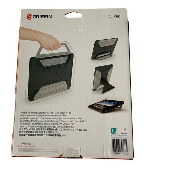 GRIFFIN DISPLAY+CARRY CASE FOR IPAD  OS BLACK   POLYCARBONATE  BRAND NEW IN BOX - Picture 2 of 4